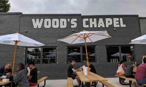 屋外ダイニングエリア