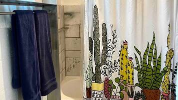 Hair dryer, towels