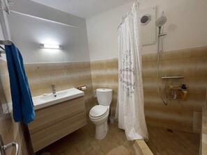 Towels, soap, toilet paper