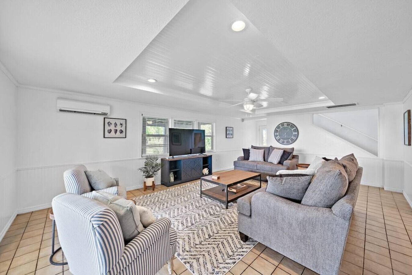 TV, video games, foosball, table tennis