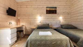 Twin Room, Private Bathroom, Garden View | Blackout curtains, iron/ironing board (on request), free WiFi