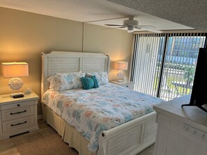Iron/ironing board, Internet, bed sheets - Peaceful condo in St. Augustine Beach featuring ocean views and heated pool. (St. Augustine)