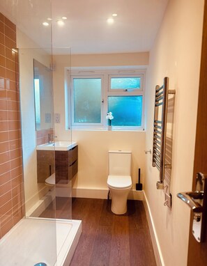 Dusche, Handtücher, Toilettenpapier