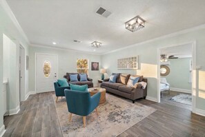 TV, video games, foosball, books