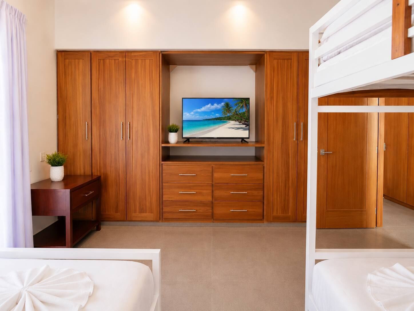 3 bedrooms, iron/ironing board, travel crib, WiFi