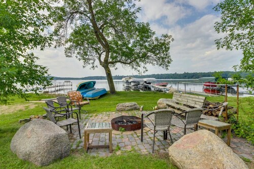 Rustic Lakefront Cabin w/ Dock & Fire Pit