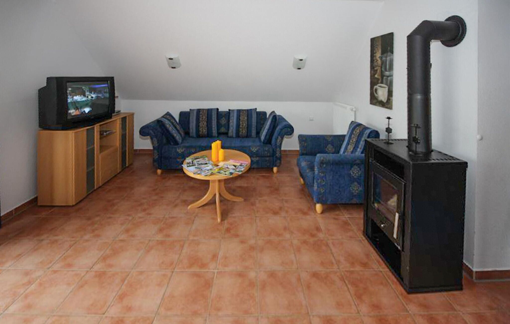 Fernseher, Kamin