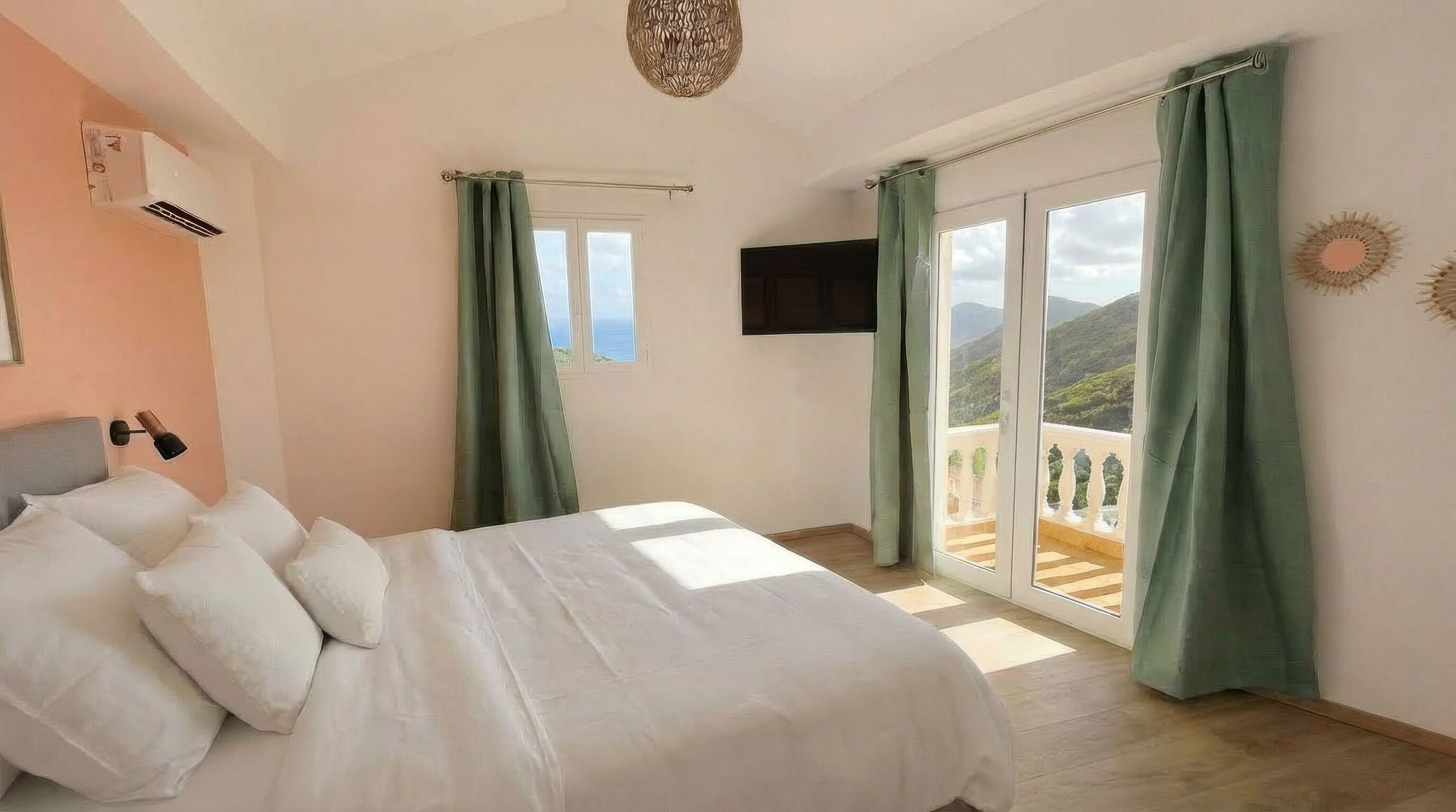 Panoramic Double Room, Balcony, Sea View | In-room safe, blackout drapes, soundproofing, free WiFi