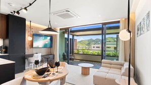 Living area - D406 - Incredible Apartment With Terrace (Cole Bay)