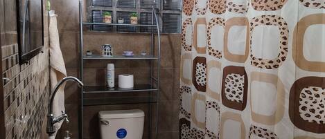 Towels, soap, toilet paper