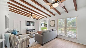 TV, video games, foosball, table tennis