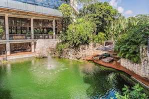 Terrace/patio - 1BR Swim up Loft w/ Private Cenote | Rooftop Pool (Tulum)