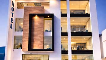 Majoituspaikan julkisivu