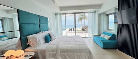 Apartamento, 2 quartos, sacada, vista para o oceano | 3 quartos