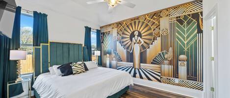 6 bedrooms, iron/ironing board, Internet, bed sheets