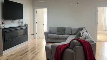 Télévision, cheminée