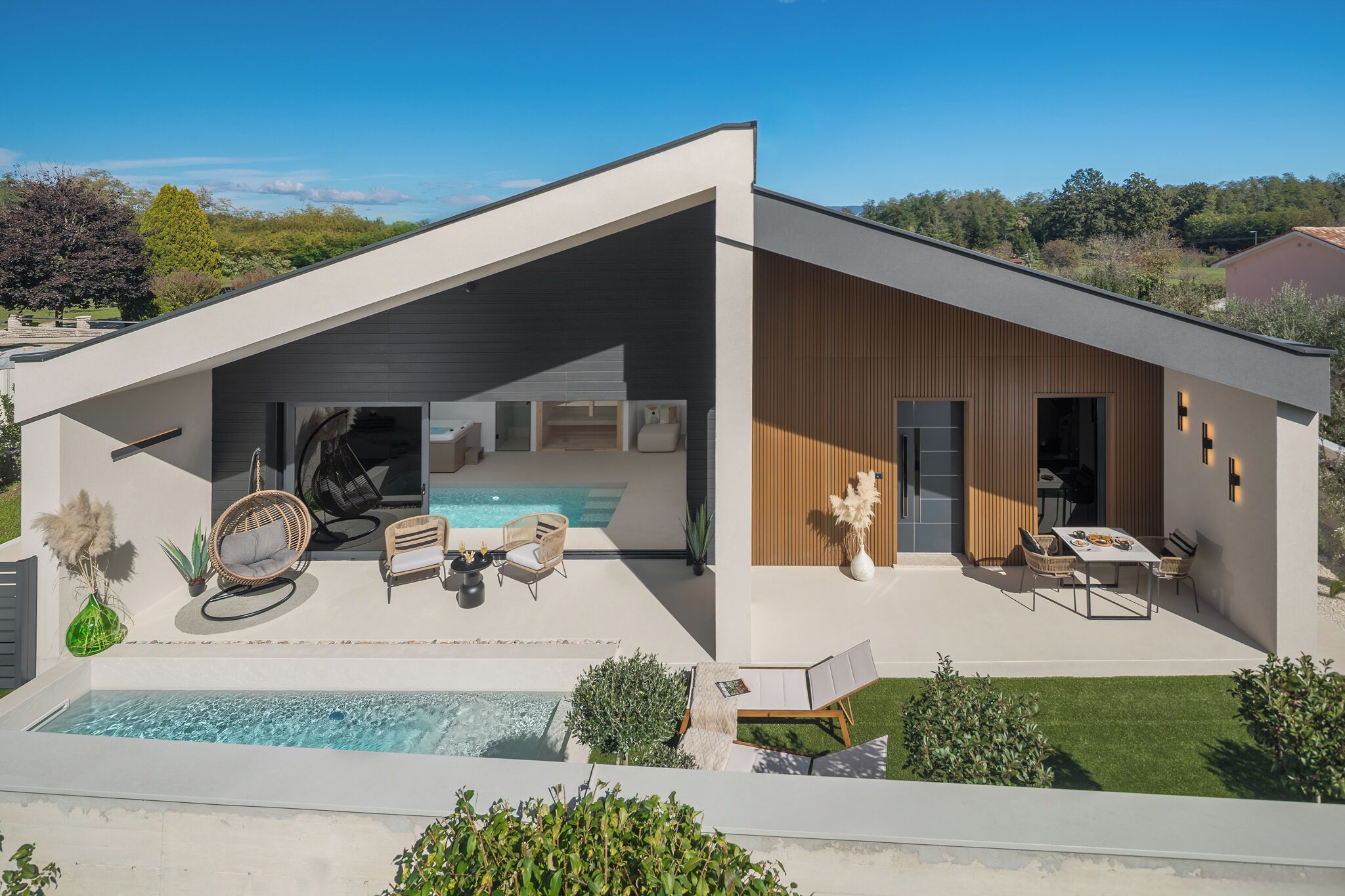 Indoor pool, a heated pool