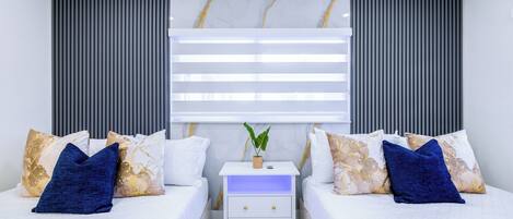 5 slaapkamers, een strijkplank/strijkijzer, wifi, beddengoed