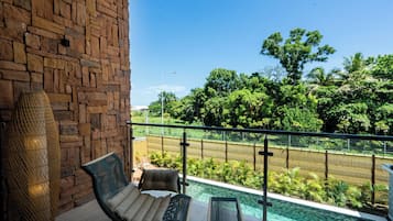 Deluxe Duplex, 3 Bedrooms, Kitchen, Pool View | Balcony view