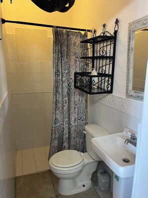 Towels, soap, toilet paper