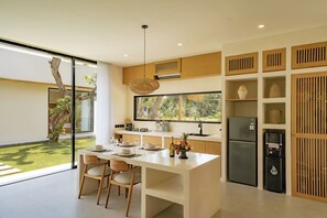 Villa, 3 Bedrooms, Patio, Pool View | Private kitchen | Coffee/tea maker, cookware/dishes/utensils - Villa Amun (Tabanan)