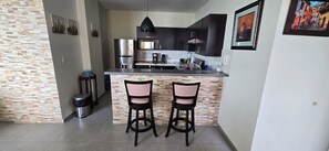 Fridge, microwave, stovetop, coffee/tea maker - Complete apartment in san salvador la escalon with amazing  views (San Salvador)