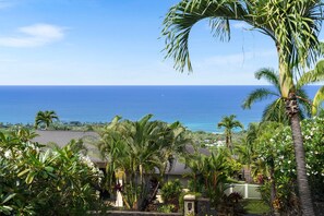 Property grounds - 🏖️Stunning Home with Ocean Views, Infinity Pool & Outdoor Kitchen – Sleeps 6 (Kailua Kona)