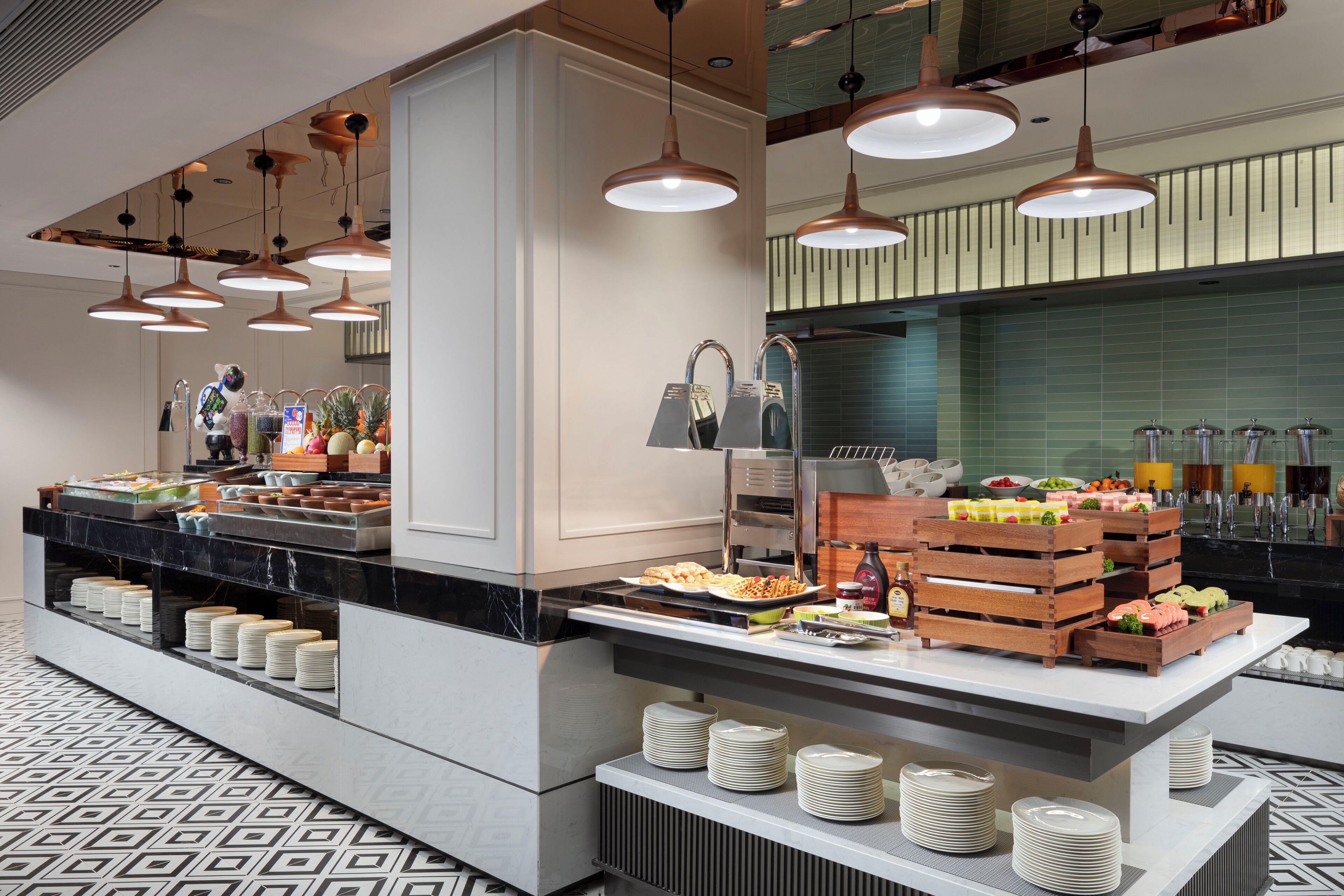 Free daily self-serve breakfast