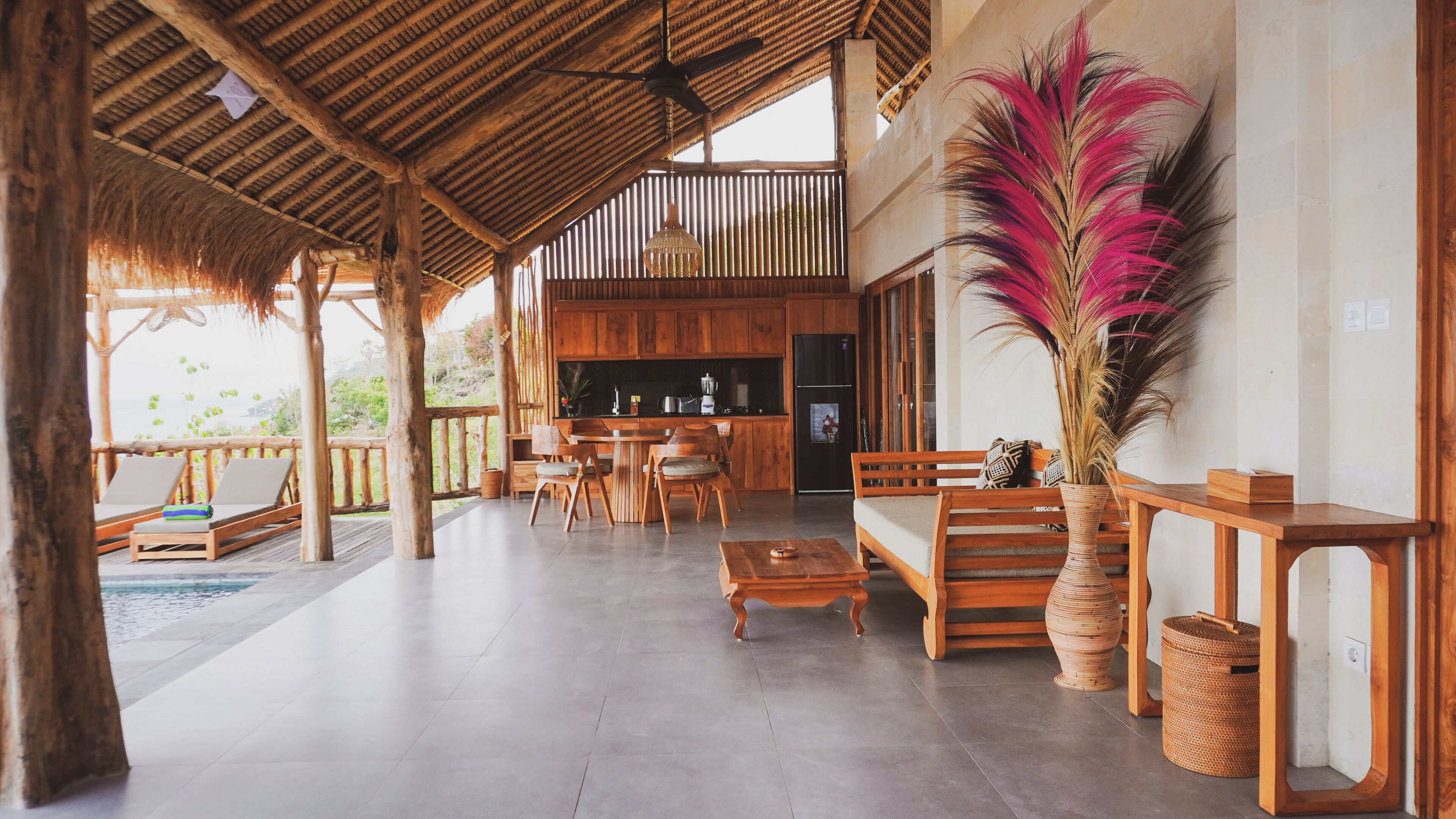 Villa, 2 Bedrooms, Private Pool, Sea View | Living area