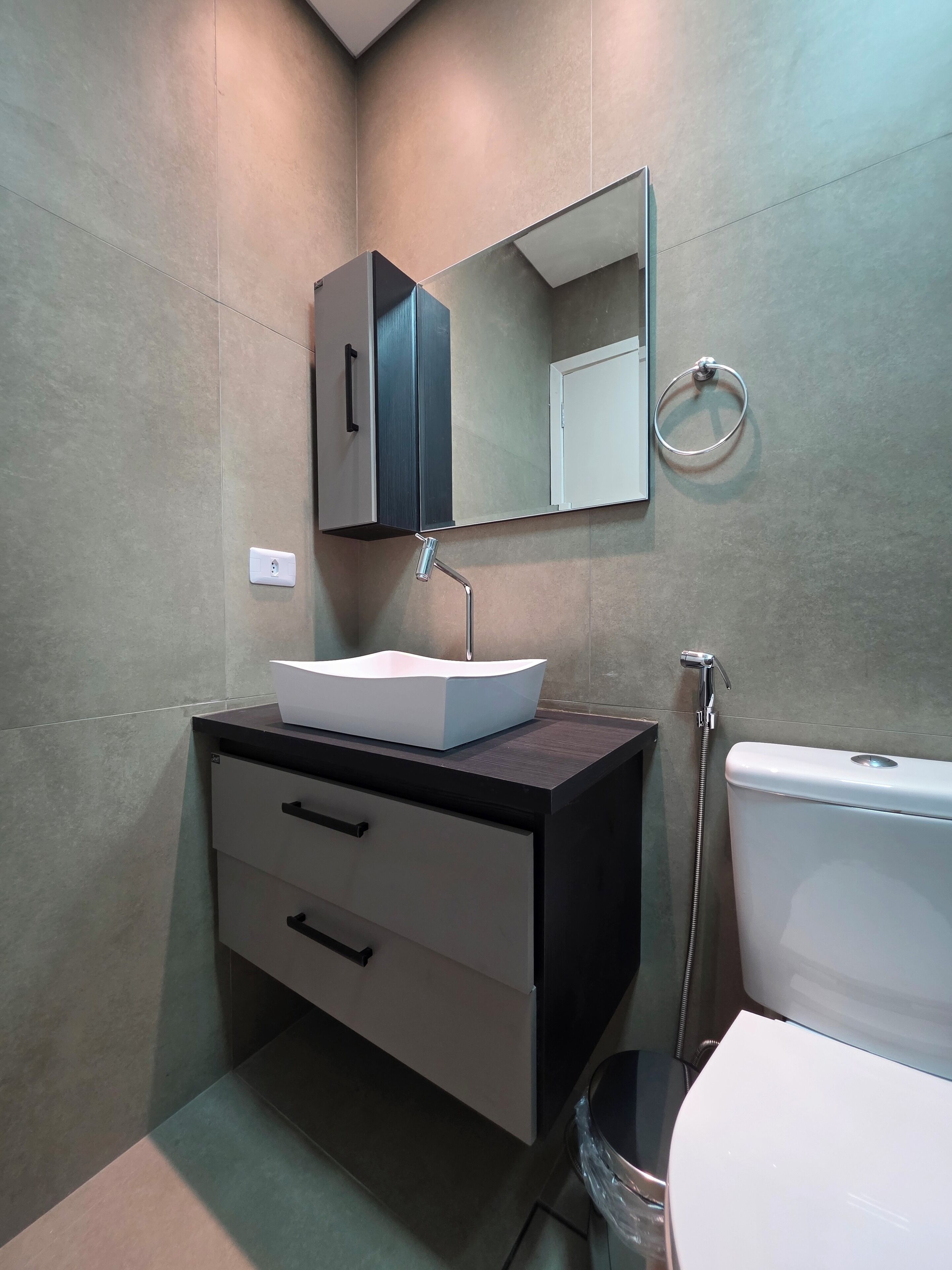 Bruser, bidet, håndklæder, Sæbe