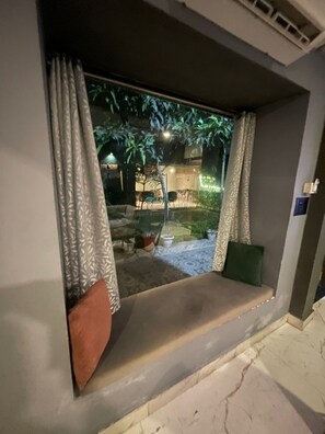 Área externa para banquete