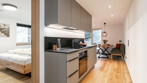 Coffee/tea maker, fridge, oven, stovetop - Fantastic apartment close to the ski lift (Jochberg)