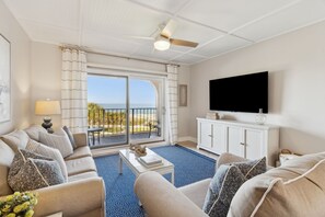 Smart TV - Oceanfront | Luxury 3rd Floor Turtle Dunes Villa | Fully Renovated (Fernandina Beach)