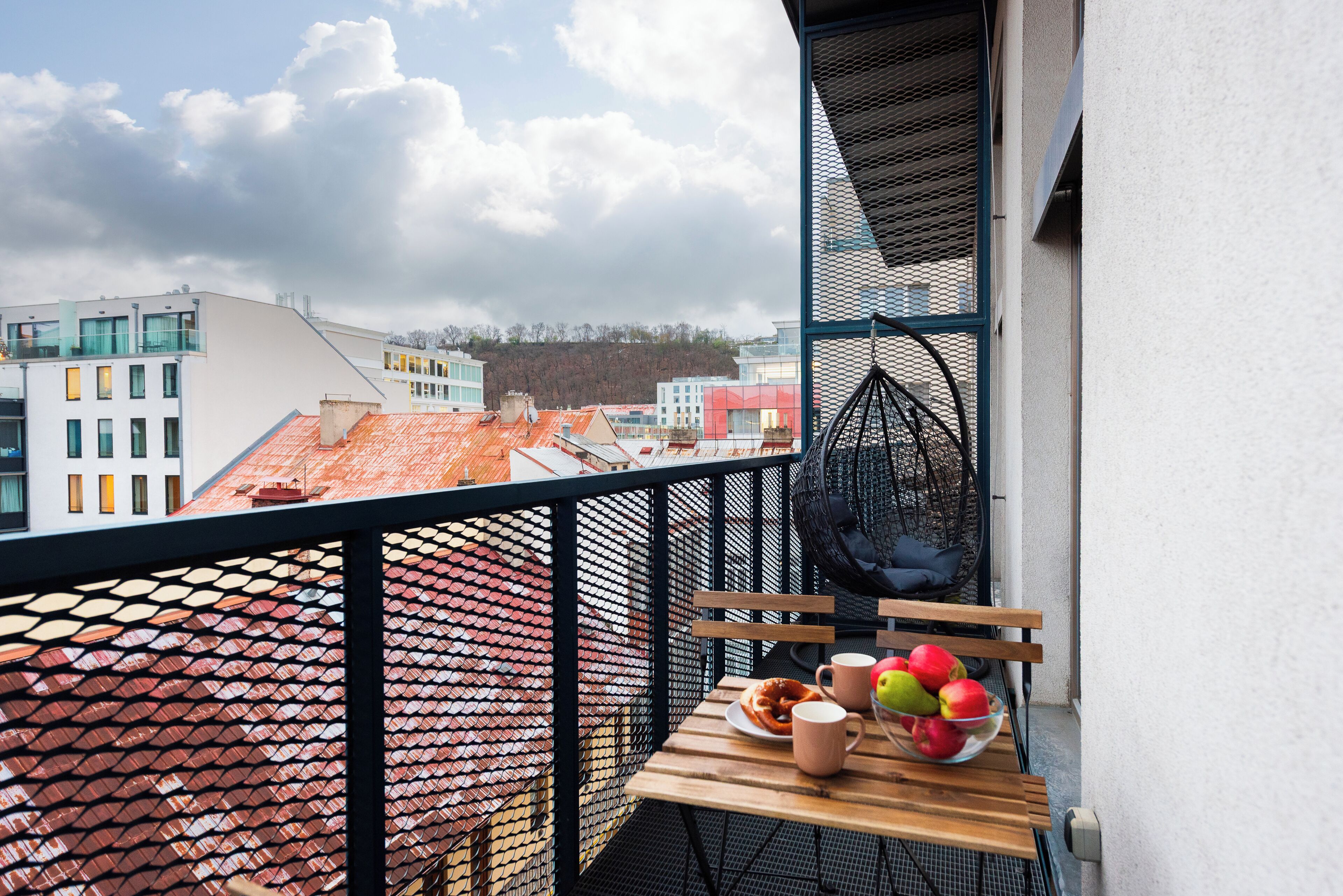 经典公寓, 阳台, 庭院景观 | 客房景观