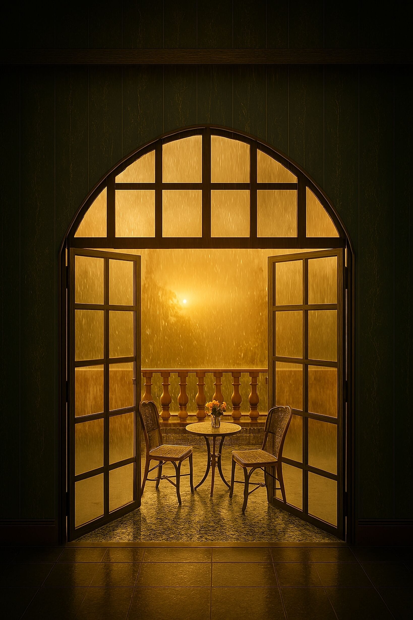 Habitación doble superior, balcón, vista al jardín | Vista al patio