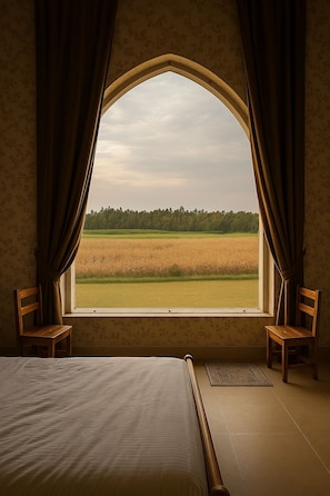 舒适双人房, 花园景观 | 免费 WiFi、床单