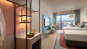 Minibar, in-room safe, desk, laptop workspace