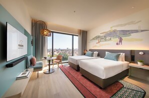 Deluxe Room, 1 Twin Bed, City View | In-room safe, desk, laptop workspace, iron/ironing board