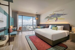 Studio Premier, 1 giường cỡ king, không hút thuốc, quang cảnh thành phố | Két bảo mật tại phòng, bàn, khu vực làm việc phù hợp cho laptop 