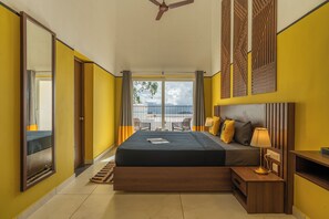 Deluxe Double Room with Balcony and Valley View | Wi-Fi gratis dan seprai linen