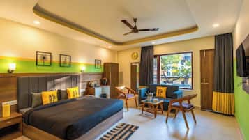 Premium Double Room with Balcony and Hill View | Free WiFi, bed sheets
