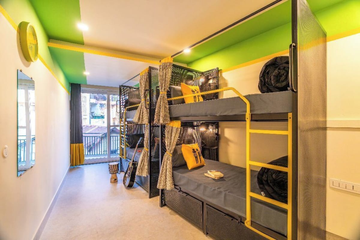 Bed in 4 Bed Mixed Dormitory with Balcony | Free WiFi, bed sheets