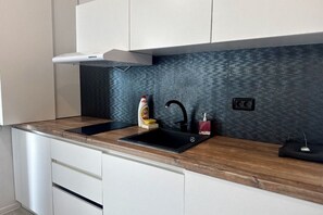 Private kitchen - 2-room apartment Seashell 29 (Năvodari)
