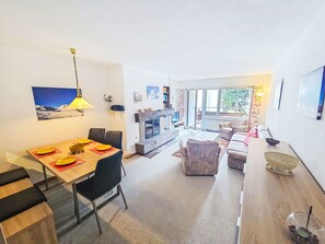 TV, fireplace, DVD player