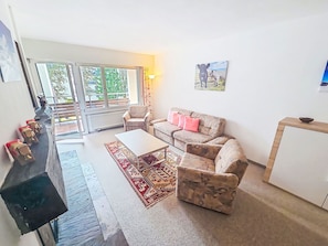 TV, fireplace, DVD player