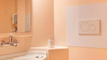 Shower, free toiletries, soap, shampoo