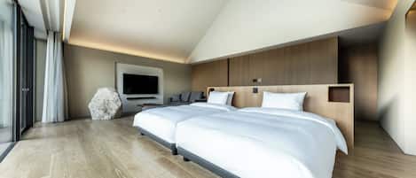 Coffres-forts dans les chambres, bureau, rideaux occultants