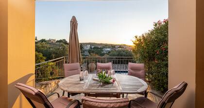 Treasure chest in the olive groves with sea view and private pool in a prime location.