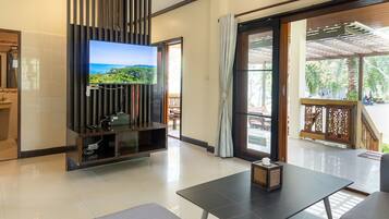 40-inch Smart TV with cable channels