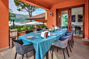 Villa, 4 Bedrooms, Private Pool, Garden View | Dining room - Lakefront Serenity Villa With Pool (Mandello del Lario)